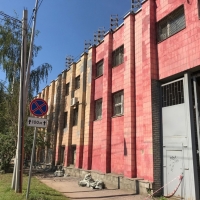 Ремонт фасада здания на ул.Менделеевская